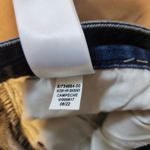 OLD NAVY Jeans High Rise Super Skinny Women's Size 16 Stretch Dark Blue NWT NEW - Picture 9 of 11